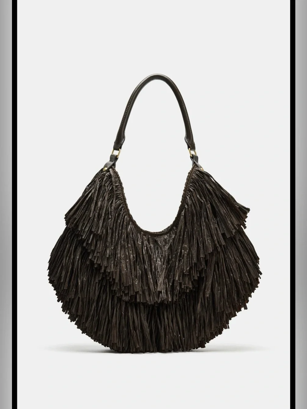 Zara fringe tote bag